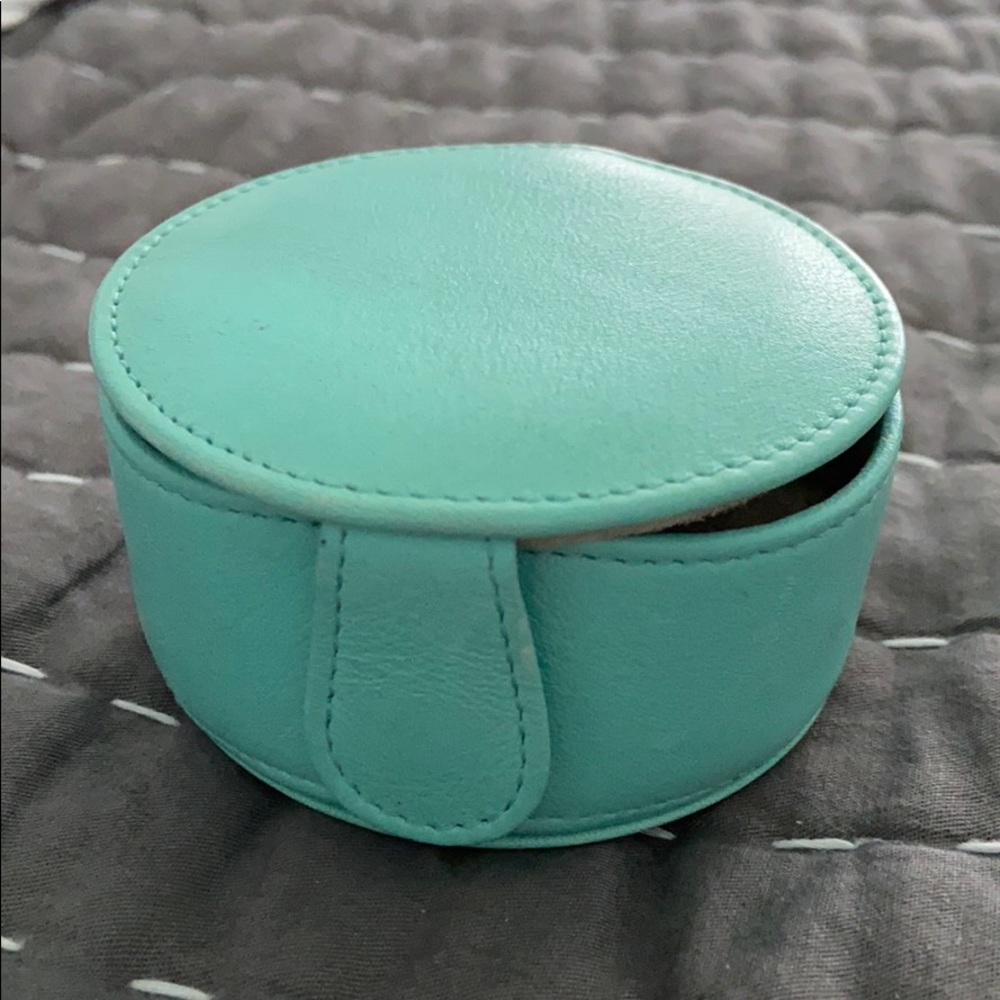 Tiffany leather jewelry travel case